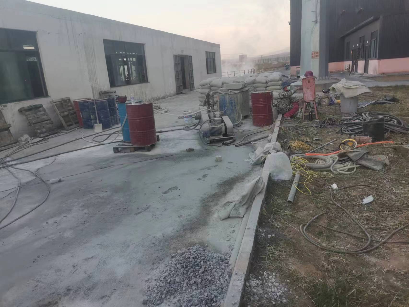 盈江厂房地基沉降注浆